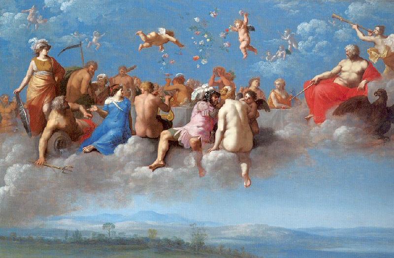 POELENBURGH, Cornelis van The Feast of the Gods France oil painting art